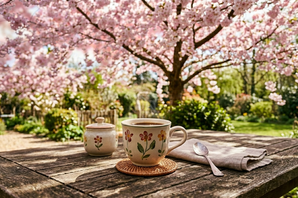 kopje koffie bloesem